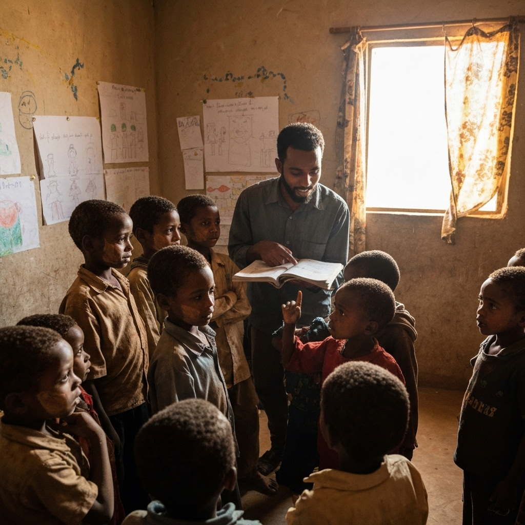 Children learning in ARIN supported classroom